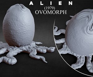 ArtStation - 3D PRINTABLE ALIEN EGG OVOMORPH 1979 WITH ROOTS | Resources