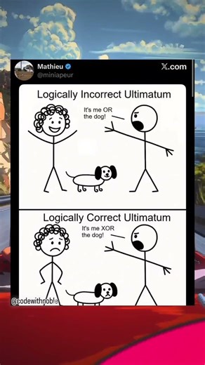 🤔 Programmer: The Logically Incorrect Ultimatum😂😂😂 #funny #memes #trending #programming #coding