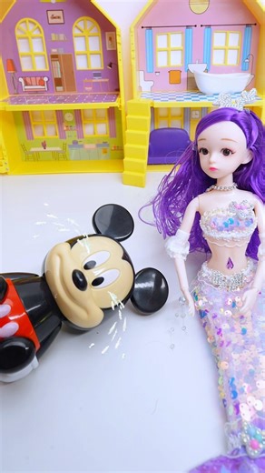 Mickey's Pudding Prank! Attacked by Mermaid Tail & Cries😭✨