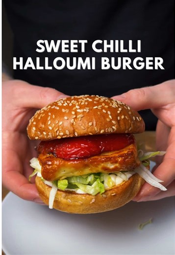 Delicious Sweet Chilli Halloumi Burger Recipe