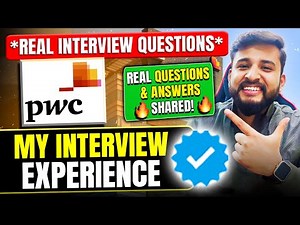 MY PWC INTERVIEW EXPERIENCE | REAL INTERVIEW QUESTIONS AND ANSWERS SHARED✅| REAL PDF SHARED🔥