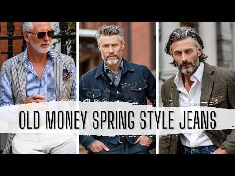 👖 Old Money Spring Style for Men Over 40: Elegant Denim & Jeans Outfits That Stay Cool