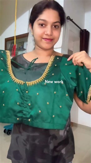 New bridal work😍dm for orders#bridal blouse modal# simple bridal work