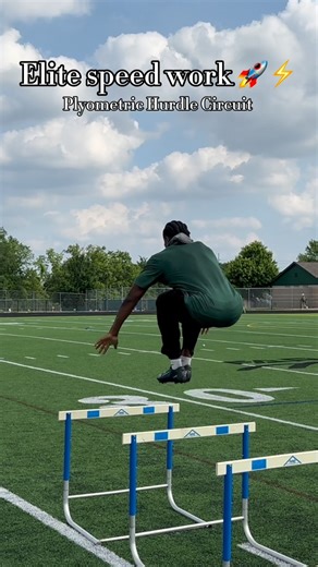 Dwayne Thompson II on Instagram: "🚧 Hurdle Plyo Circuit for Explosive Athletes 🚀⬇️ ⁠ Start with a hurdle warm-up to prep the body right: 🌀 A-Skip 🌀 B-Skip 🌀 Step-Over / Step-Under for groin & hip mobility ⁠ Then hit the hurdle plyometric circuit to develop: 🔼 Vertical force 🔁 Lateral force ➡️ Horizontal force Stiff ankles to reduce ground contact time and prevent energy leaks ⚡️ ⁠ Results = Higher jumps, faster cuts, quicker sprints 💨 ⁠ 🎯 Save this drill & tag a teammate who needs more 