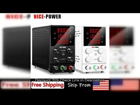 DC Laboratory DC Power Supply Adjustable 30V 10A 60V 5A 120V 3A Digit Display Voltage Regulator Lab