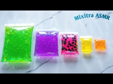 Slime Unboxing ASMR | Large to Mini Jelly Slimes 💖 Oddly Satisfying , Most Satisfying #mixitraasmr