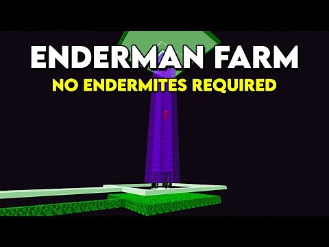 Easy Enderman Farm - no Endermite needed in Minecraft Bedrock 1.21