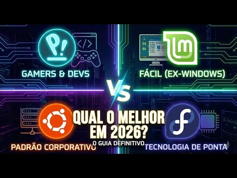QUAL O MELHOR LINUX DE 2026? O Guia Definitivo (Pop OS vs Mint vs Ubuntu vs Fedora)