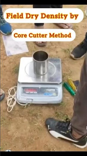 Field Dry Density by core cutter method || IS Code 2720 part 29 || FDD Test