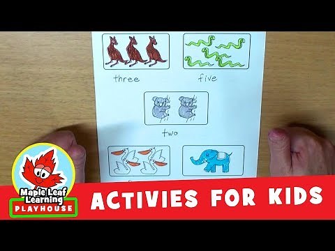 Counting Animals Coloring Activity for Kids | Maple Leaf Learning Playhouse