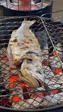 white croaker イシモチ #charcoal #japanesefood #飯テロ #炭火焼き #キャンプ飯