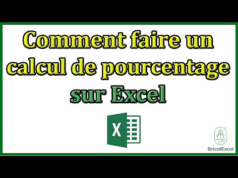 Comment faire un calcul de pourcentage sur Excel