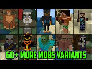 60+ New More Mobs Variants - Minecraft PE (Showcase)