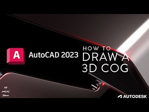 AutoCAD 2023 - How To Draw A 3D Cog