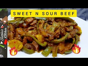 Sweet and Sour Beef | Capsicum Beef with Pineapple | Beef Strips | Samia's Kitchen