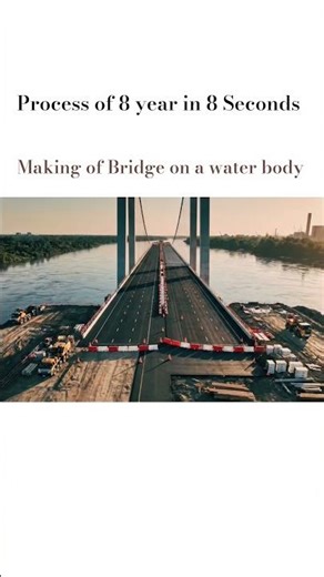 How Bridges are made on water 🌊#construction