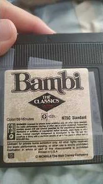 Bambi (1942) 83rd anniversary VHS Blu-ray overview