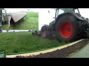 Gras Mähen mit Fendt Vario 820 (714) + Krone Butterfly [HD]