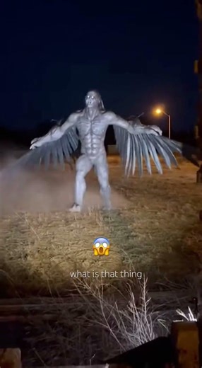 Massive Winged Humanoid Spotted at Night!😱😱