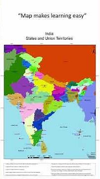 Indian States and Union Territories #geography #geographythroughmaps #upsc