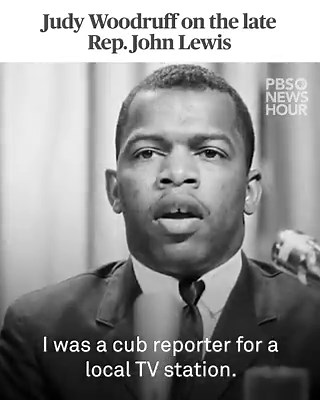 14K views · 555 reactions | "He defined what it meant to be courageous and was truly one of the greatest people I have ever known." — Judy Woodruff remembers civil rights leader and U.S. congressman John Lewis | PBS NewsHour | Facebook