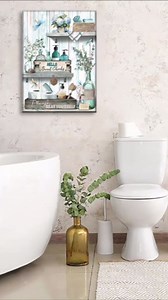 Farmhouse Bathroom Canvas Wall Art blue Green Rustic Dragonfly And Flower Wall Decor Pictures Bathroom Please Seat Yourself Sign Poster Prints for Toilet Home Decoration 12x16in Ready to Hang