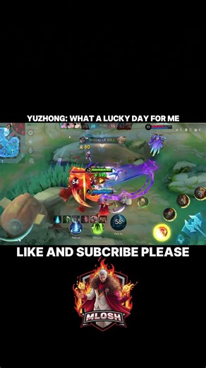 YUZHONG : WHAT A LUCKY DAY FOR ME | YUZHONG EXP LANE GAMEPLAY | #mlbb #subscribe #maniac #edit