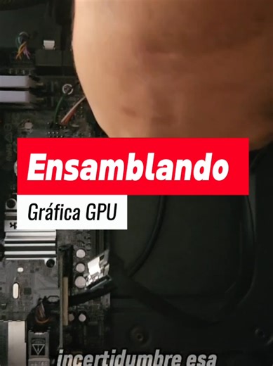 Sensación de ensamblar y que de video o que no de video un PC una gráfica una GPU #Android #app #windows #gamers #computadores