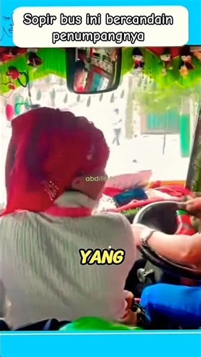This bus driver pranks his passenger who is focused on the road #shortvideo