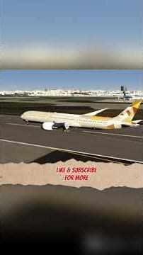 Etihad 787 Revving Engines Before Take-Off – Pure Power! #Shorts #aviation