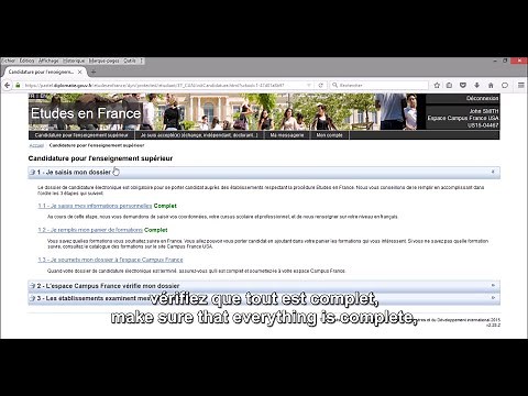 【Procédure Campus France】 Compléter son dossier et le soumettre à Campus France (Tutoriel n°2)