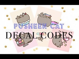 BLOXBURG| Pusheen cat decal codes