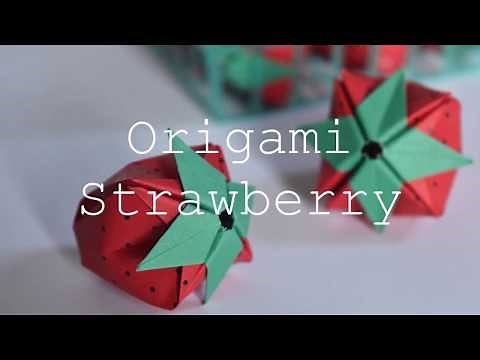 Origami Strawberry Tutorial