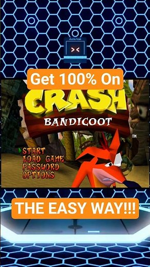 100% Crash Bandicoot 1 in one level (with save) #shorts #gamingcheat #childhoodruined #retrogaming