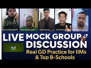 LIVE Mock Group Discussion | Real GD Practice for IIMs & Top B-Schools | MBA Interviews