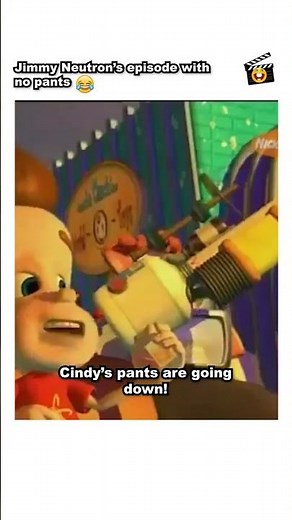 Jimmy Neutron's episode with no pants 😂 #cartoon
