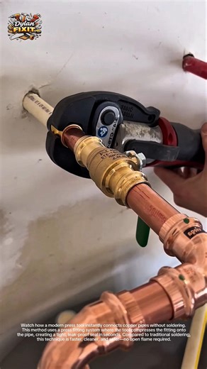 Smart Copper Pipe Press Tool Hack You Need to See 🔧🔥