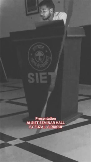 presentation By Mo Fuzail Siddiqui at SIET SEMINAR HALL allahabad B.tech College