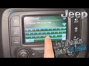 How to use navigation system Uconnect on a Jeep Renegade