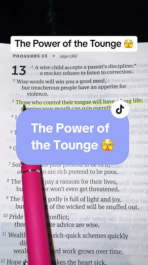 The Power of the Tongue in Proverbs 13:3 NLT