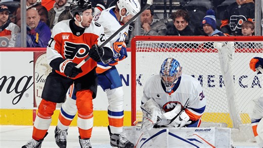 Sorokin makes 21 saves, Islanders shut out Flyers