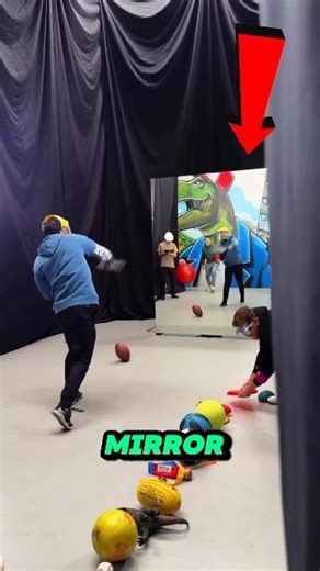 Everyone tried to break this mirror… but the last guy used a shocking trick#shorts