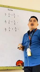 Addition of fraction #reels #teacher #math #fraction | Moises Carlos