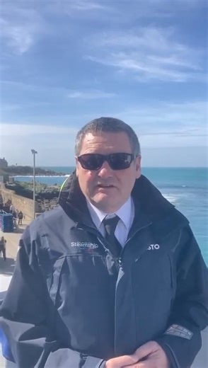 Scillonian III has arrived into sunny St Mary’s following her maiden voyage of 2024, captained today by Master David Redgrave – who is delighted to be back on the islands. | Isles of Scilly Travel