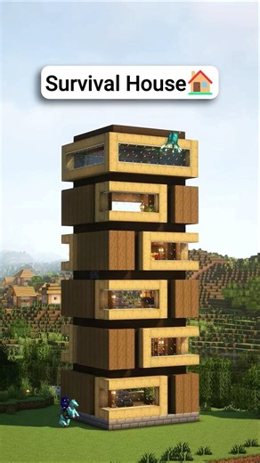 Minecraft morden house 🏡 tutorial #minecraft