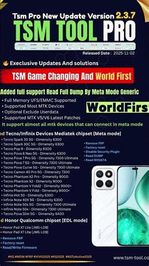 💥🆕🔄TSM TOOL PRO v2.3.7🔄🔥 TSM Game Changing And World First 🔥🔥 Execlusive Updates And solutions 🔥