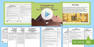 Year 5 Report Writing: Non-Chronological Report Model/Example Text Pack