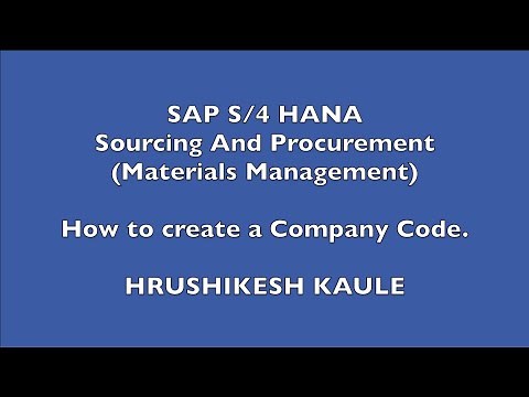 SAP S4 HANA - How to create Company Code - SAPquora.com