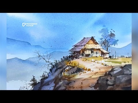 How to create light in watercolor | line and wash by prakashanputhur
