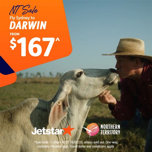 Go meet the real people and see the real Territory! Takeoff to the NT with great sale fares like this one at jetstar.com 🐊🌅 | Jetstar Australia